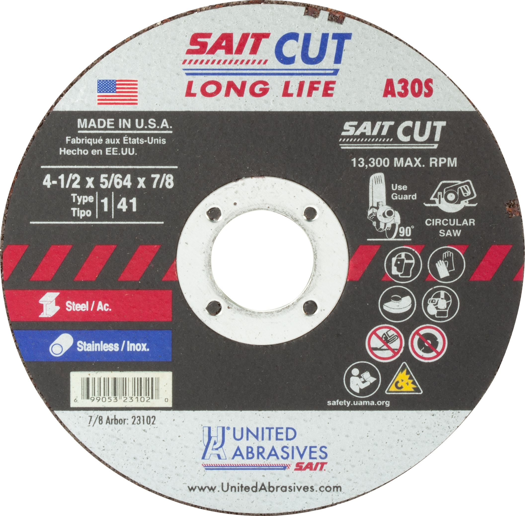 TM 4-1/2 X 5/64 X 7/8 A30S - Cutting Wheels